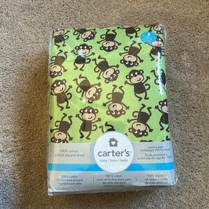 Brand new with tags carters quilted pack and play sheet